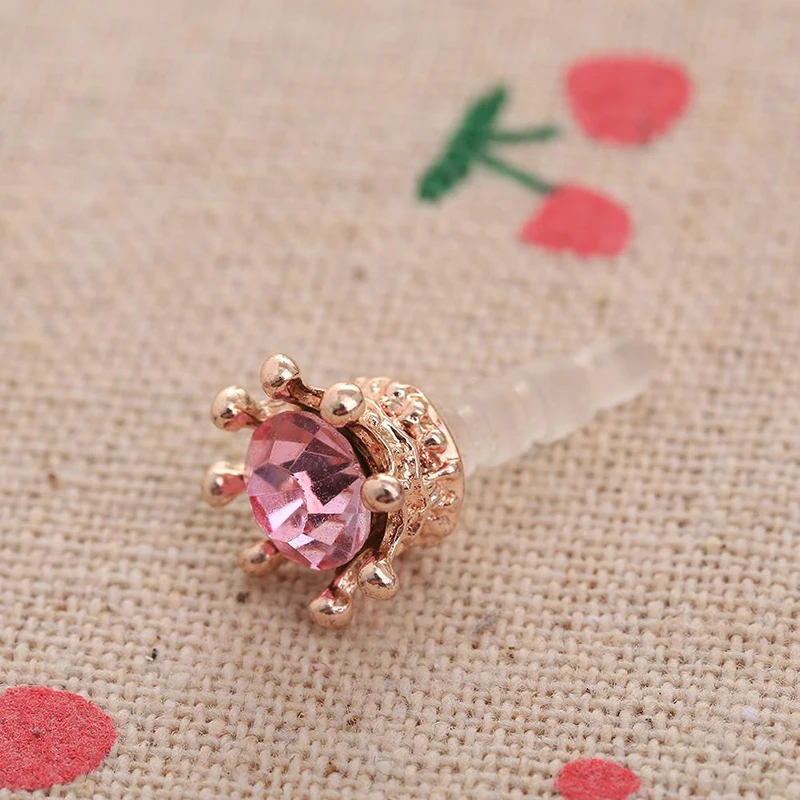 HTB1rVz4QSzqK1RjSZPcq6zTepXaZ image HTB1rVz4QSzqK1RjSZPcq6zTepXaZ Mobile Phone Dust Plug Rhinestones Crown Anti dust Plug Diamond Pendant Sweet Cell Phone Accessories Charge Port Plug For iphone