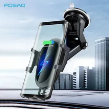 FDGAO гравитационная индукция QI автомобильное беспроводное зарядное устройство для iPhone X XS Max XR 8 Plus 10 Вт Быстрая зарядка держатель телефона для samsung S9 S8