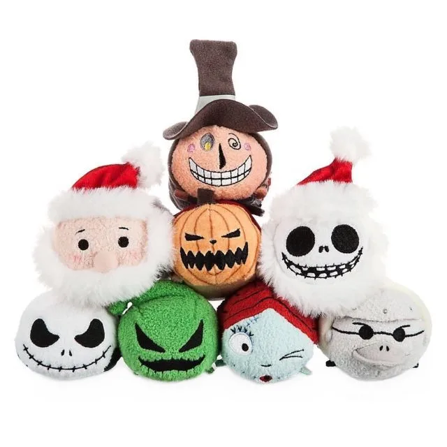 

Nightmare Before Christmas Santa Claus Jack Skellington Dr. Finklestein Mini Plush Stack Toy Cute Smart Phone Screen Cleaner