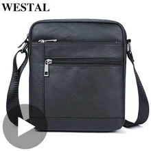 Fashion Black font b Cross b font Body Crossbody For Genuine Leather font b Men b