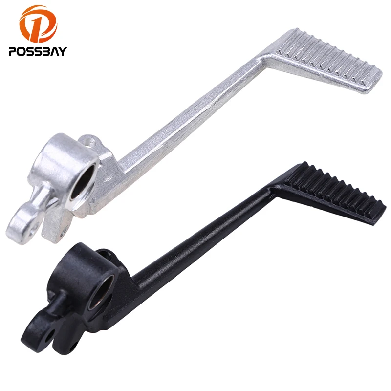 POSSBAY Aluminum Motorcycle Folding Rear Brake Foot Pedal Lever Shift