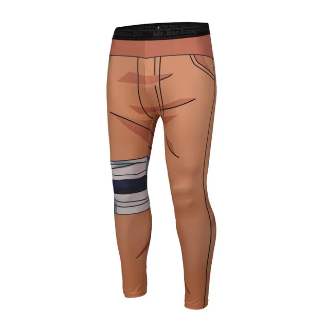 Брендовая одежда Новое поступление Мужские штаны 3D принт Dragon Ball Z Наруто обтягивающие леггинсы брюки модные колготки спортивные штаны M-3XL - Цвет: Темно-серый