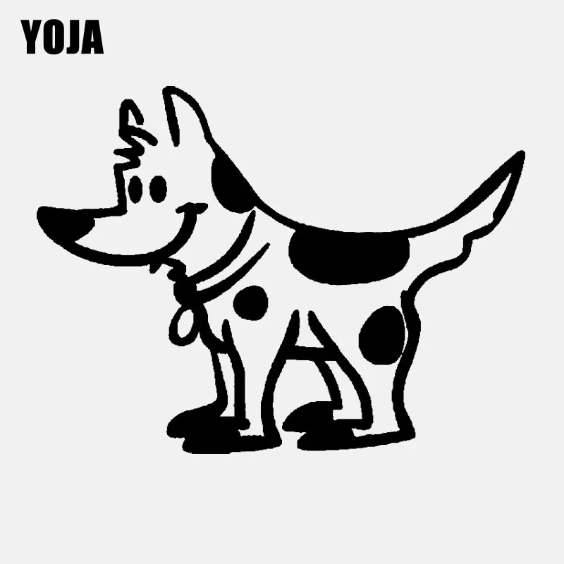 YOJA 55 см * 41,2 см Милая пятнистая собака наклейки ПВХ номер дома дети Декор стен наклейки W3-144
