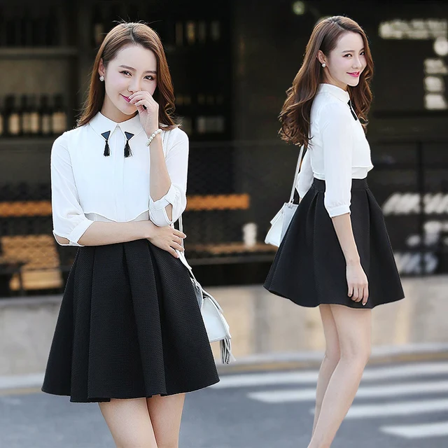 8157 fall 2015 new Korean school dress Brown female tassel Lapel wind