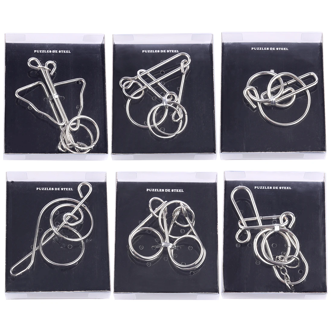 24pcs IQ Metal Puzzle Mind Brain Teaser Magic Wire Puzzles Game Toys for Children Adults Kids 3d Metal Puzzle Creative Gifts 24pcs IQ Metal Puzzle Mind Brain Teaser Magic Wire Puzzles Game Toys for Children Adults Kids 3d Metal Puzzle Creative Gifts