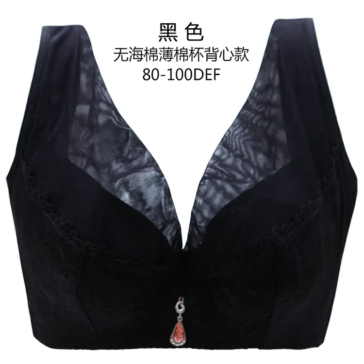 Plus Oversize Bras Big Breast Lace Full Thin Cup Push Up Tube Bras 70 34 80  85 90 42 44 105 B C D E F G H I J Free Shipping - Bras - AliExpress