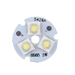 3 Вт Чистый белый 3 светодиодный SMD 6565 светодиодный потолочный светильник алюминиевая Базовая плита светодиодный модуль на микросхеме