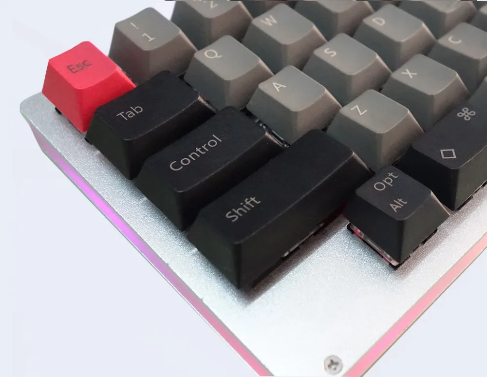 HHKB механическая клавиатура Gateron Cherry MX переключатели ЧПУ Алюминиевый Чехол пластина GH60 PCBA Al Feet USB кабель QMK программируемый