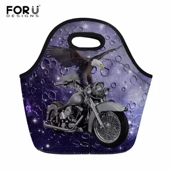 

FORUDESIGNS Eagle Lunch Bags Women Portable Insulated Neoprene Meal Bags Thermal Food Picnic Kids Girl Lunch Insulation Box Bag