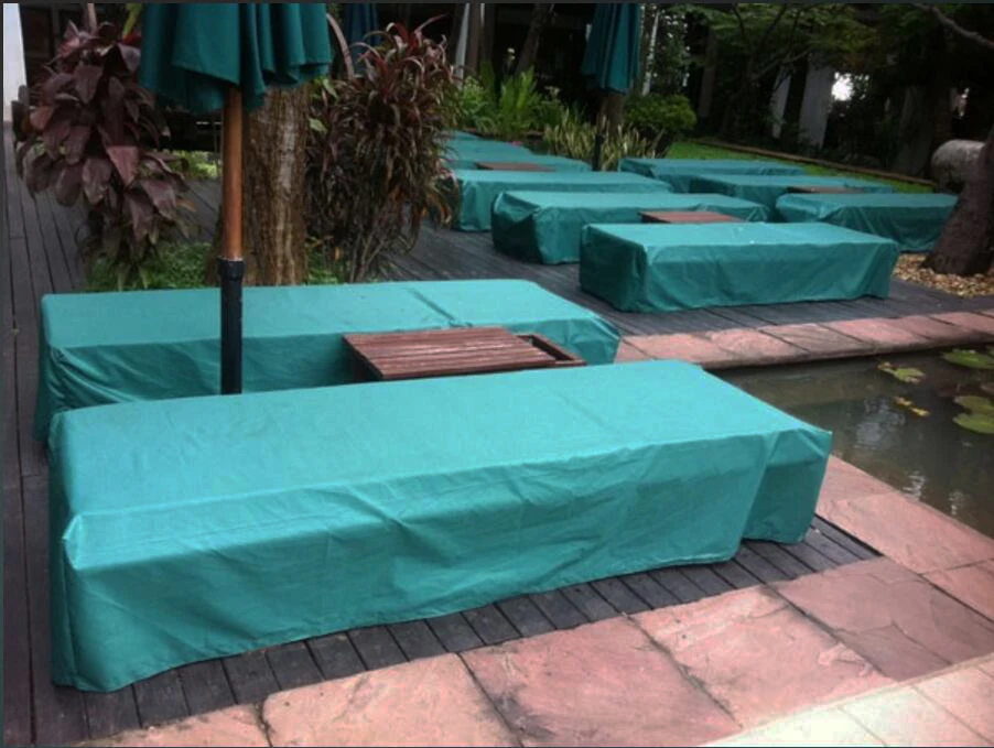 Солнцезащитная Крышка для шезлонга, 210x85x35 см прочный и водонепроницаемый материал, черный цвет крышка для садовой мебели