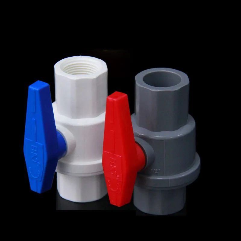 

gogo PVC ball valve Switch plastic water pipe 20 25 32 40 50MM