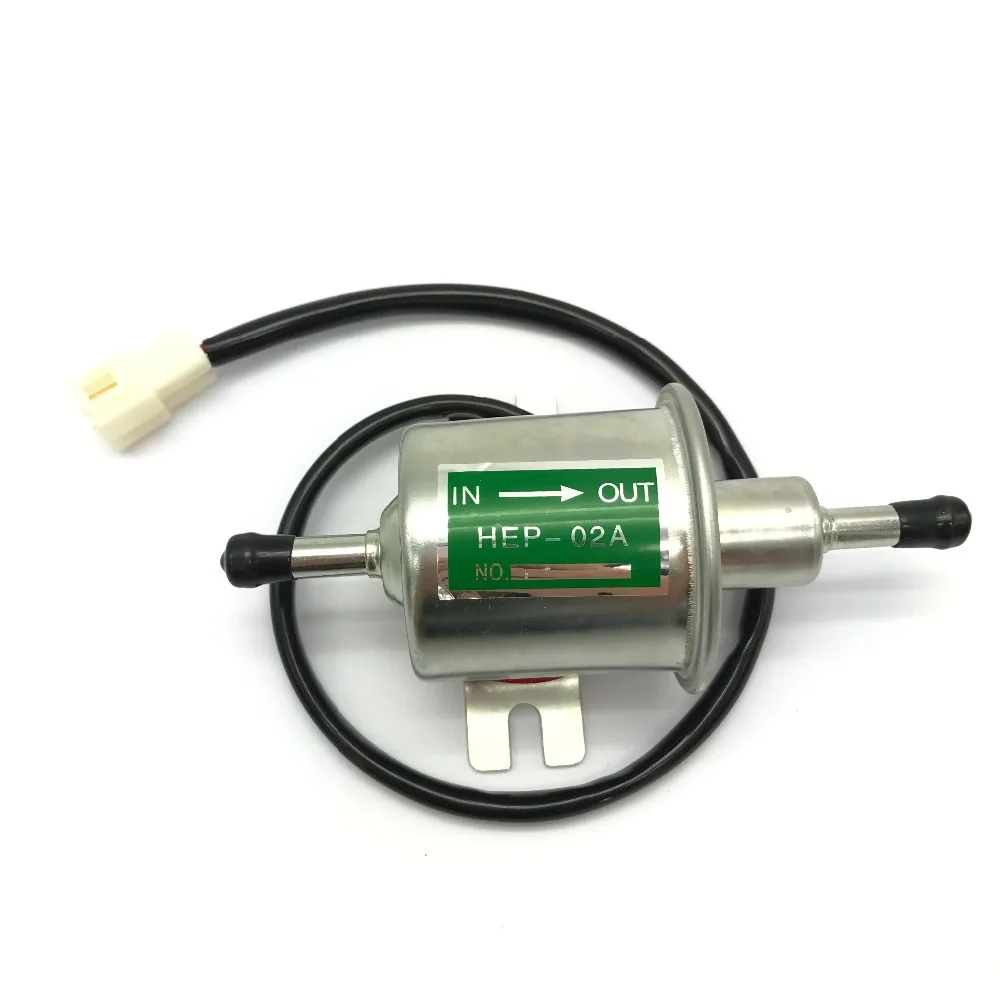 New 12V HEP 02A Electric Fuel Pump For Motorcycle Low Pressure