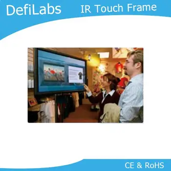 

DefiLabs 10 touch points IR -touch frame 32" Screen Panel / frame without glass, 16:9 format, strong spot light