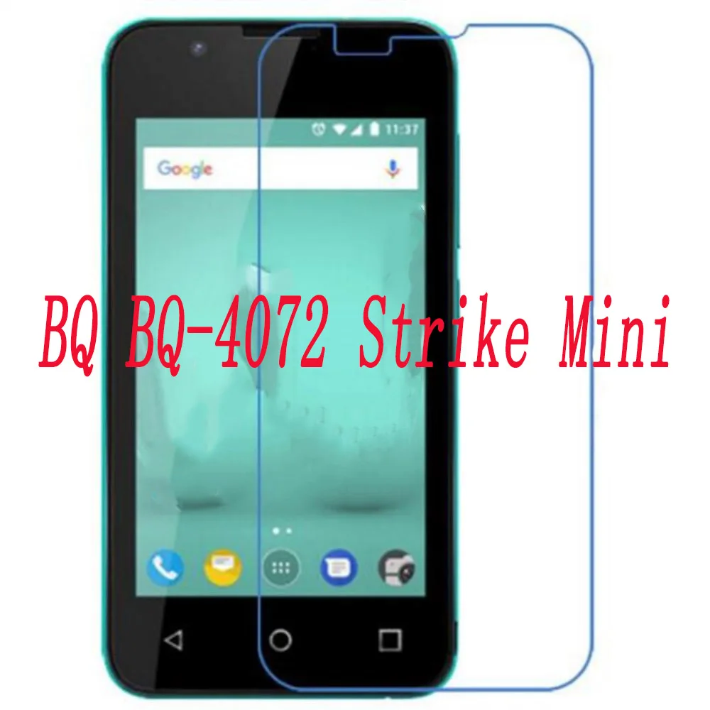 

Smartphone 9H Original Tempered Glass for BQ BQ-4072 Strike Mini 4072 4" Protective Film Screen Protector cover phone