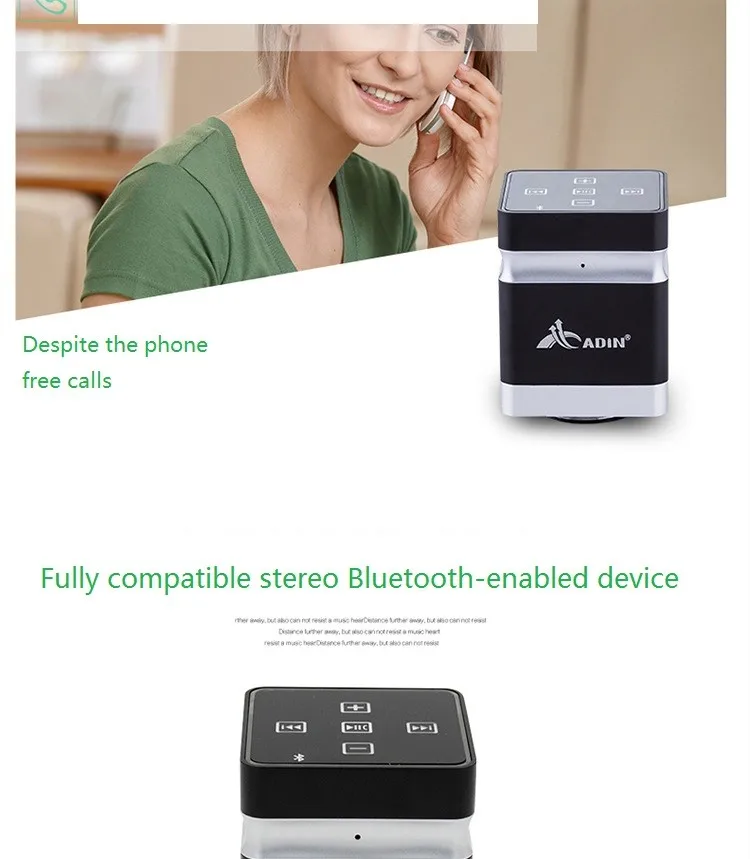 ADIN 26W Wireless Vibration Speakers Metal Bluetooth Handsfree AUX NFC Hifi Speaker For Phones Computers MP3 MP4 Game Console  (11)