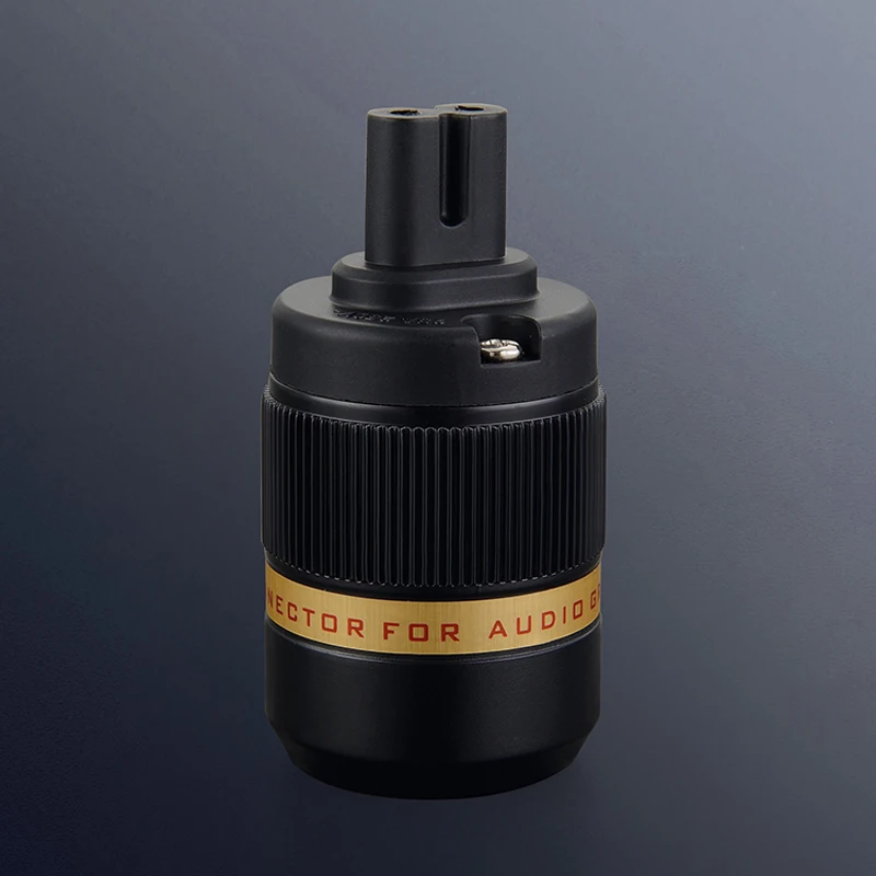 

Free shipping One pieces Viborg VF508R 99.998% Pure Copper Rhodium plated AC Power Cord Figure 8 IEC C7 Plug for audio power cab
