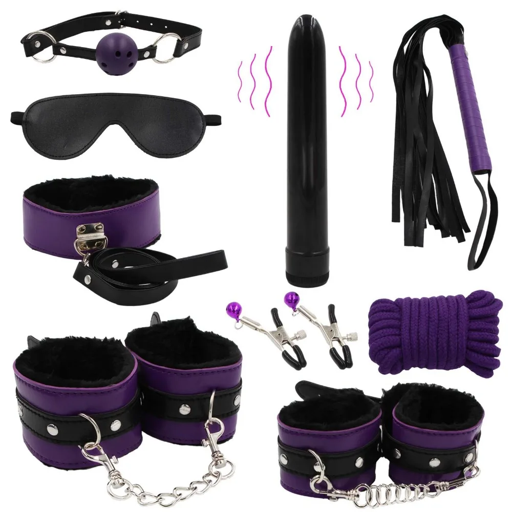 Bullet Anal Vaginal Vibrator & Sex Bondage Set Restraints Erotic Toys for Couples Woman Adults Slave Game Intimate Goods Shop|Vibrators| - AliExpress
