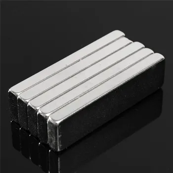 

5pcs 40 x10 x 4 mm N52 Block Bar Magnet Rare Earth Neodymium Permenent Magnets Rectangle Square Fridge Magnets 40mm x10mm x 4 mm