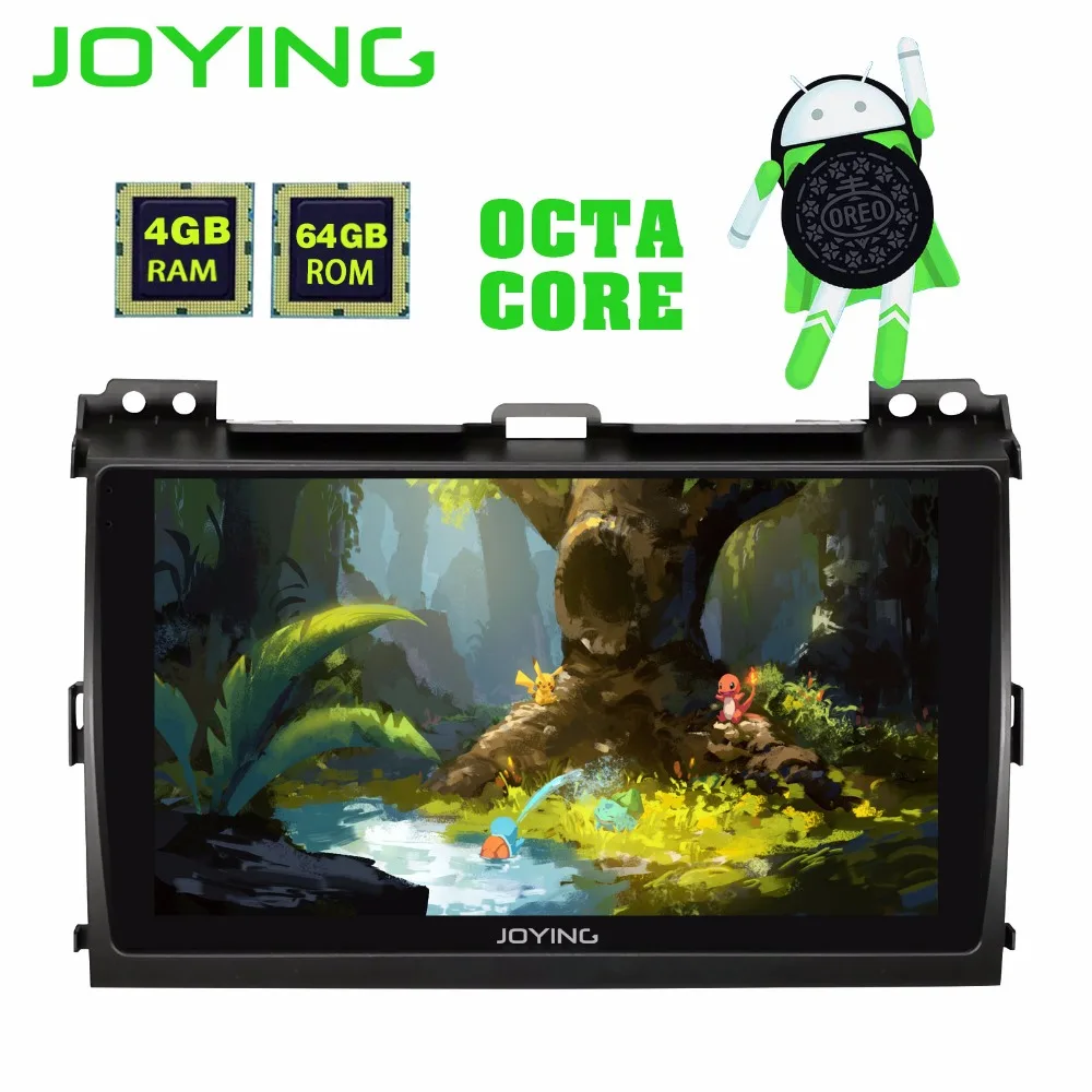Flash Deal JOYING 2 Din CAR RADIO 9 inch Android 8.0 GPS Navi auido Player Carplay for Toyota Land Cruiser Prado(120) Lexus GX470  200-2009 5