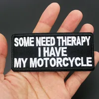 Buy Black White Fashion English Written Words Patches for Cloth Hot Iron on Embroidered Sewing Online - Image 3