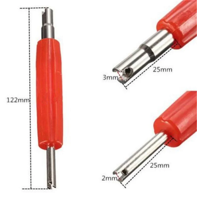 Tire Valve Core Screw Driver Valve Core Removal Tool Tire Repair Tool Valve Core Wrench Air Conditioning Repair Tool