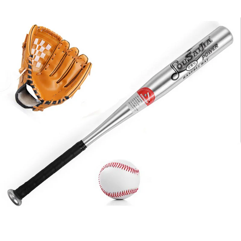New Baseball Set with Aluminum Bat +Glove +Baseball Softball Outdoor
