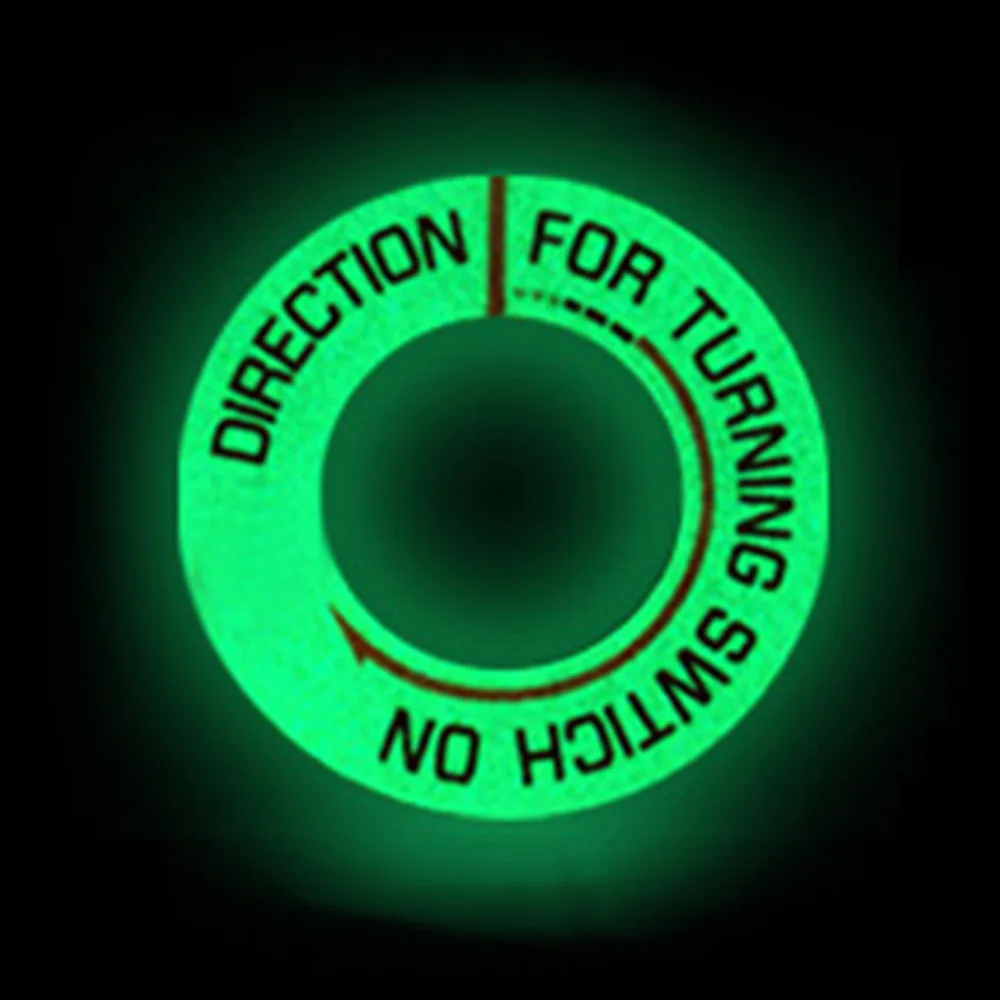 Motorcycle Car Sticker Glow Key Ring Hole Motorbike Lumunous Ignition