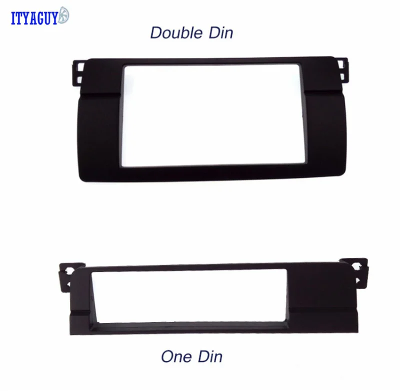 

Car-styling One or 2 Din Radio DVD Fascia For BMW 3 Series E46 1998-2005 Stereo Panel Dash Mount Trim Kit Frame free shipping