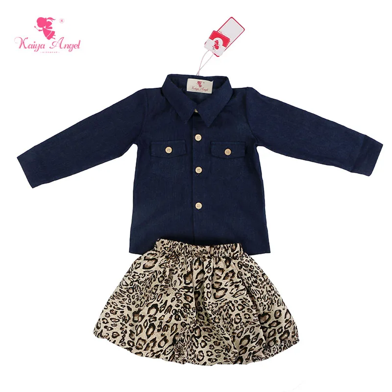 US $78.68 Kaiya Angel Girls Clothing Set Fashion Girls Clothes Set Long Sleeve Demin Outfits Girls Suit Kids Clothes 18T