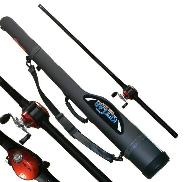 Cheap 6m Kevlar through the pole wheel one piece pole package reservoir rod