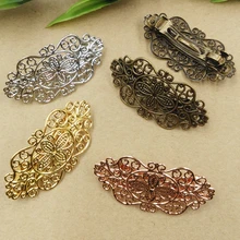 5 шт./лот, позолоченные/посеребренные винтажные Цветочные украшения для волос, очаровательные женские заколки для волос, заколки для волос, заколки для волос в стиле ретро