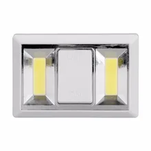 Магнитный Светодиодный Светильник-ночник ультра яркий мини 2 COB беспроводной настенный светильник на батарейках для гаража, для шкафа, походный светильник