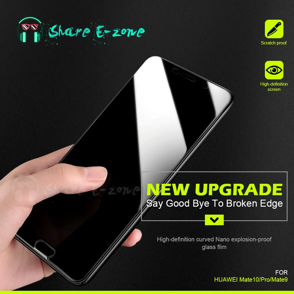 

Shareezone Full Cover Tempered Glass For Huawei Mate 9 10 Pro Screen Protector For Huawei P9 P10 Plus Anti Blue Light Flim Glass