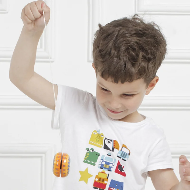 Creative Children Fashion Cute Yo-yo Girl Boy Gift Kindergarten Color Cool Iron Yo-yo Toy Children Best Gift