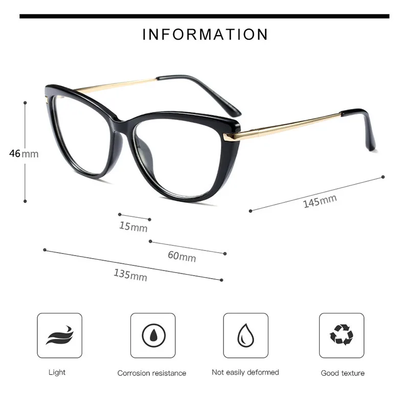 Fashion Female Frame Optical Eyeglasses Full Rim Women Prescription Glasses Frame Woman Colorful Spectacles Designer Brand Fashion Female Frame Optical Eyeglasses Full Rim Women Prescription Glasses Frame Woman Colorful Spectacles Designer Brand