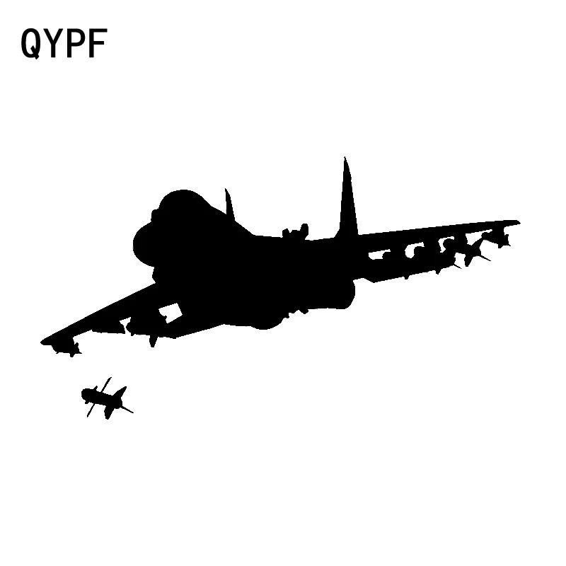 QYPF 17 1 см * 9 4 самолет боец который запускает ракету виниловая машина декоративный