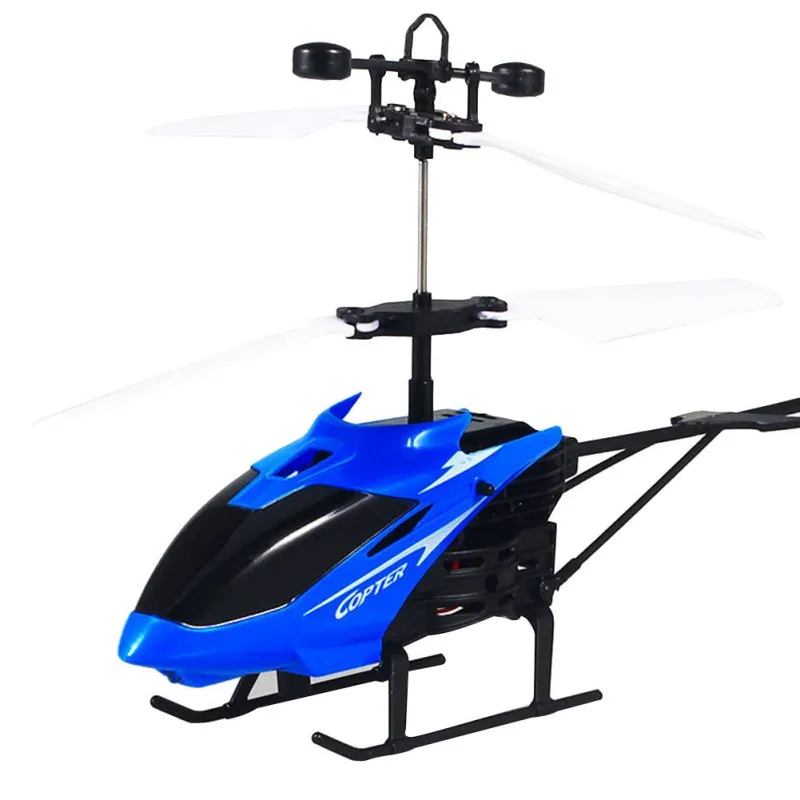 Мини Инфракрасный Сенсор вертолет 3D гироскопа Вертолет Электрический микро 2 канальный вертолет игрушка в подарок для детей - Цвет: A2