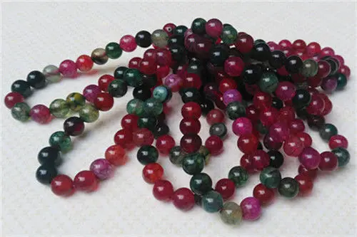 

Hot sell ->@@ NEW 10PCS/1lot 100% Natural Color Agate Beads Bracelet 8.3 MM NEW -Top quality free shipping