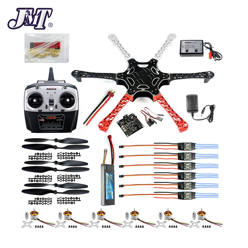 Набор для дрона JMT DIY шестигранный Ротор Hexa Copter RTF W/ F550 комплект пламенных колес +