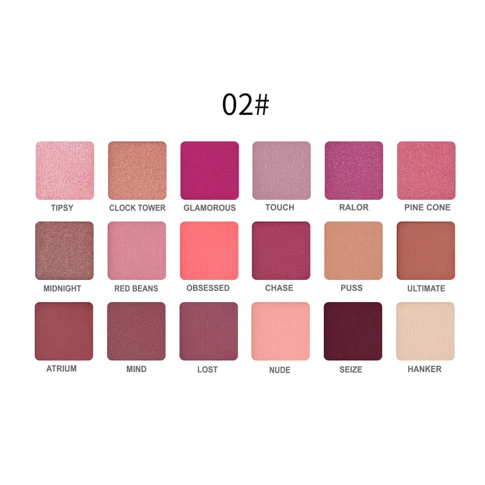 Профессиональный 18 ПАЛИТРА Shimmer Matt Eye Shadow Макияж Тени для век pallete Косметика