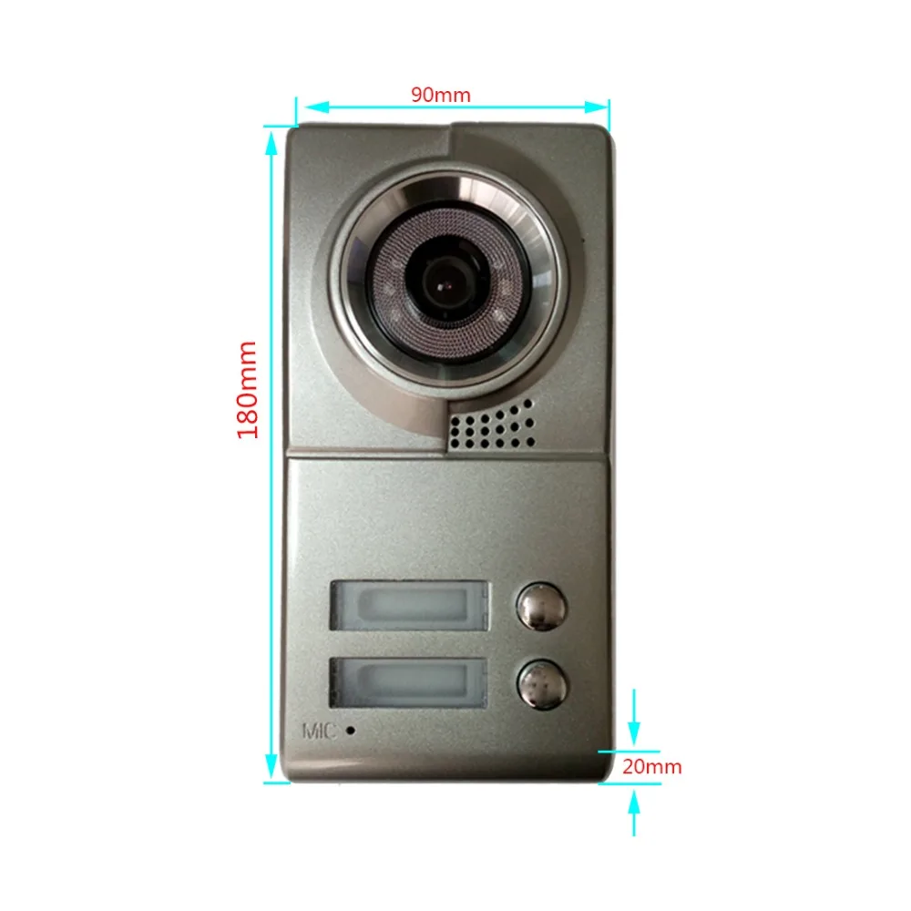 Free Fast Shipping 7'' Wired Video Door Phone Access Control Doorbell Intercom System Kit set 2 monitors+1 camera with 2 buttons Free Fast Shipping 7'' Wired Video Door Phone Access Control Doorbell Intercom System Kit set 2 monitors+1 camera with 2 buttons