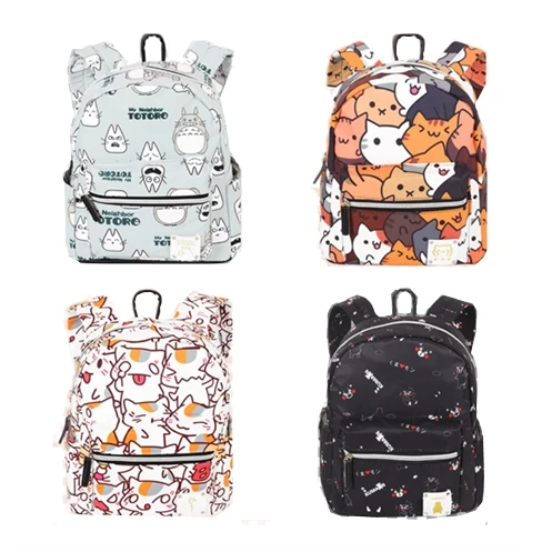 Kawai мультфильм Тоторо медведь котенок кошка задний двор Неко Atsume рюкзак аниме