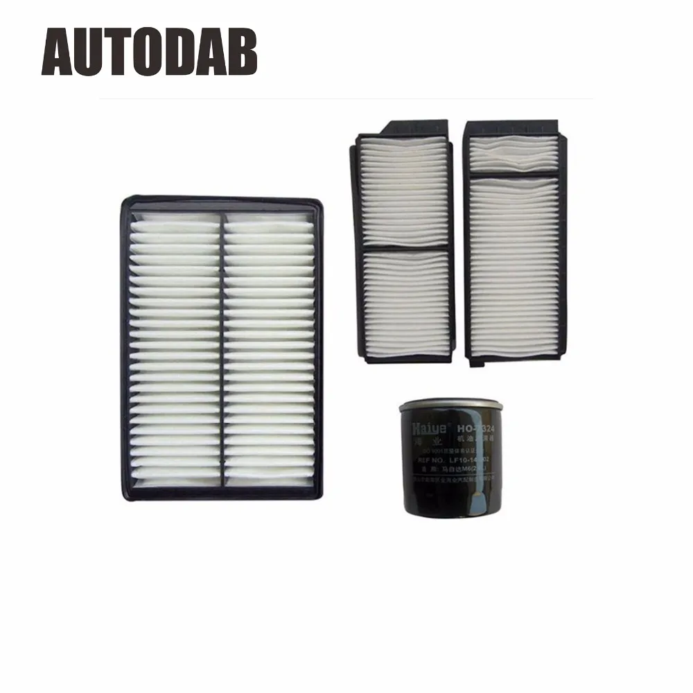 

High Quality filters for MAZDA3 2.0L MAZDA5 2.0 air filter+oil filter+cabin filter