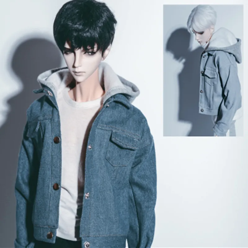 BJD одежда с капюшоном джинсовая куртка пальто-1/3 bjd uncle | Игрушки и хобби