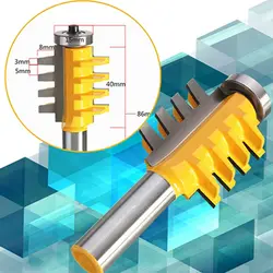 Хвостовик рельс и штифт палец Соединение Клей маршрутизатор бит конус Tenon резчик по дереву электроинструменты 1 шт. 1/2 дюйма