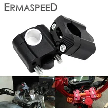 Pair Motorcycle Handlebar Riser 22mm 28mm Adjustable Fat Bar Clamps 7/8'' 1 1/8'' Handlebar Adapter Mount Fixed Clamp for Honda 22mm 28mm motorcycle handlebar riser handle bar riser adapter stem riser 7 8 1 1 8 fat bar clamp for yamaha r1 r3 r6 for bmw