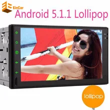 New Android 5.1.1 Car Audio Stereo GPS 3G Wifi Bluetooth gps navi Radio Automotive Quad Cord HD Multimedia Player For Universal