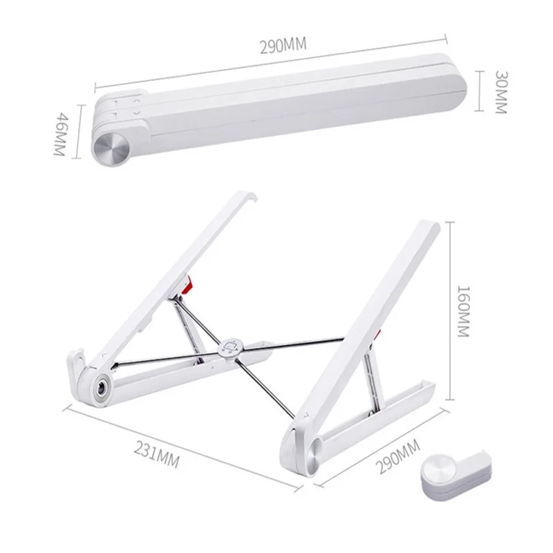 High Quality Stainless Steel Folding Laptop Table Ultralight Aluminum Office Furniture Creative Portable Notebook stand