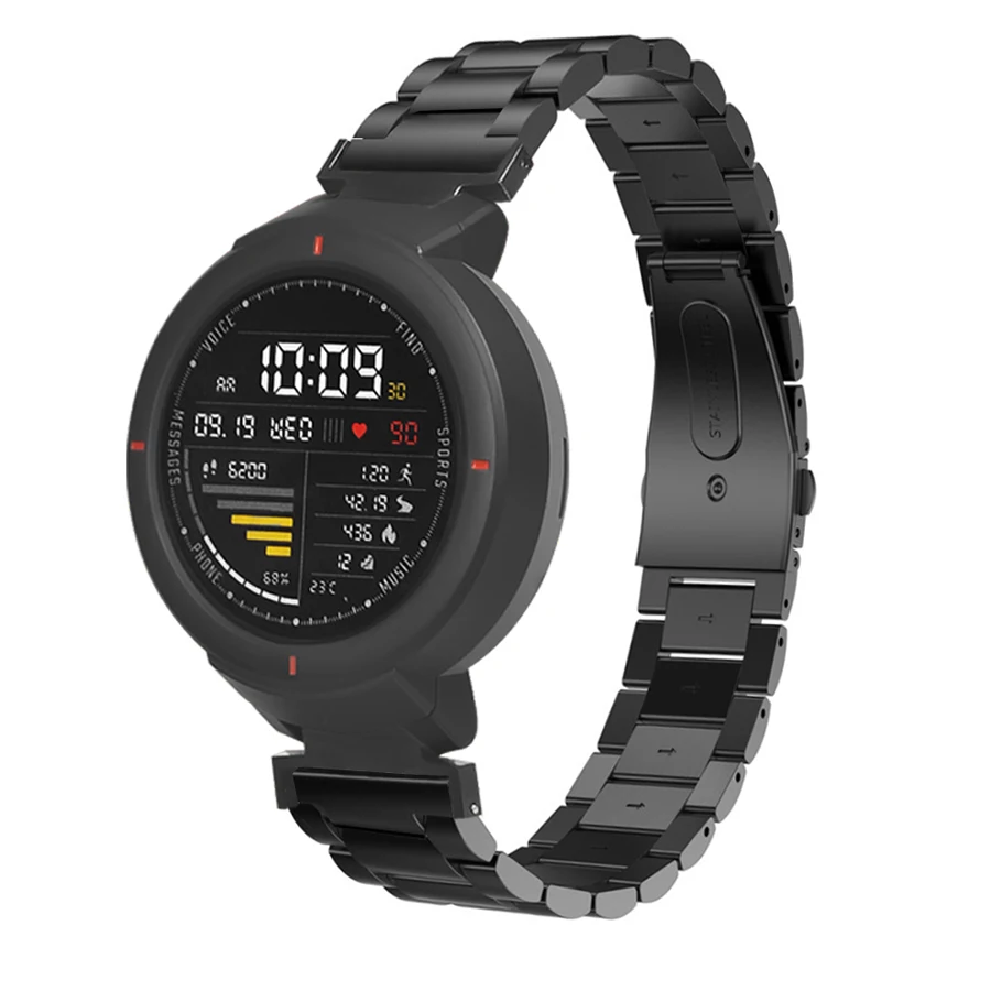 Ремешок для часов Amazfit Verge 3 металлический браслет из нержавеющей стали Xiaomi Huami