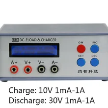 Электронная нагрузка CR Кнопка батарея Емкость тестер маленький литиевый тестер AAA батарея Teser 30 в 1A 30 Вт EBC-A01 Онлайн программное обеспечение